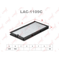 Фото товара - LAC-1109C Фильтр салона угольный LYNXauto