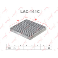 Фото товара - LAC-141C Фильтр салона угольный LYNXauto