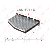 Фото товара - LAC-1011C Фильтр салона угольный LYNXauto