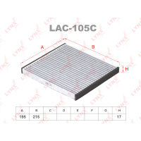 Фото товара - LAC-105C Фильтр салона угольный LYNXauto