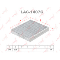 Фото товара - LAC-1407C Фильтр салона угольный LYNXauto