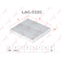 Фото товара - LAC-332C Фильтр салона угольный LYNXauto